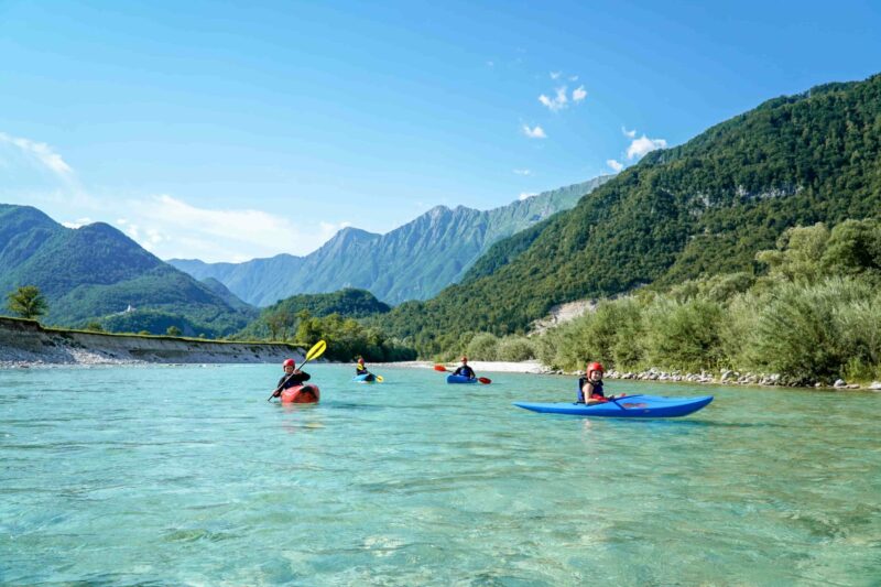 Camping Koren, Kayaking auf dem Fluss