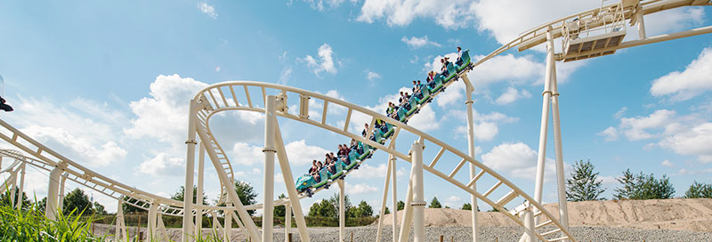 Die Familienachterbahn Cobra des Amun Ra, Belantis Park