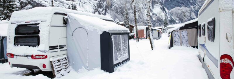 Wintercamping mit Wohnwagen