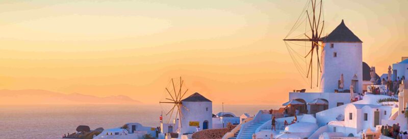 Oia Sonnenuntergang, Insel Santorini, Griechenland