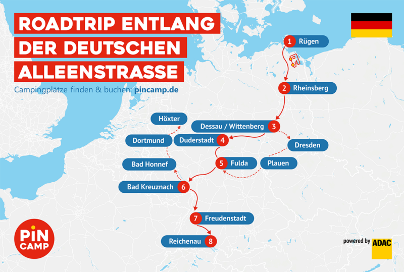 Die Deutsche Alleenstraße: Mit dem Wohnmobil auf der längsten Ferienstraße Deutschlands