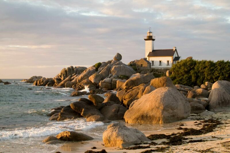 Phare de Pontusval, Brignogan, Bretange, Frankreich