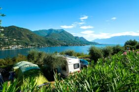 Unwetter mit Hochwasser am Gardasee in Italien
