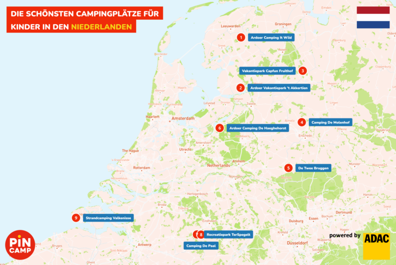 Die schönsten Campingplätze für Kinder in den Niederlanden