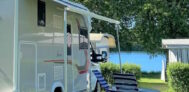 Campingpark Augstfelde Standplatz mit Wohnmobil