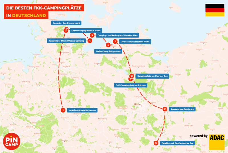 Die besten FKK Campingplätze in Deutschland