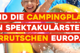 Campingplätze mit spektakulären Wasserrutschen: Die 10 schönsten Wasserparadiese in Europa