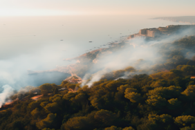 Waldbrand in Südfrankreich zwischen Saint-André & Argelès-sur-Mer