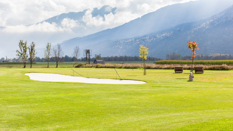 camping und golf auf dem grün - österreich