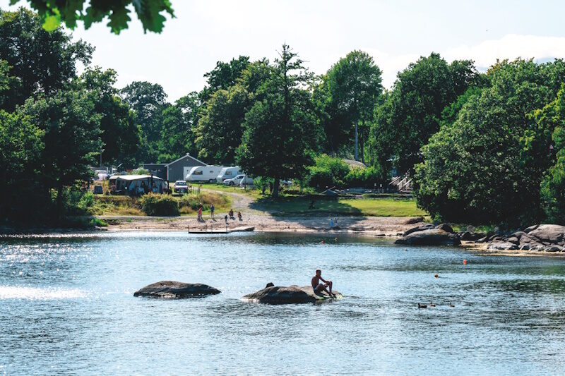Camping am See in Schweden