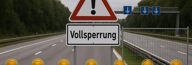 Vollsperrungen Autobahn