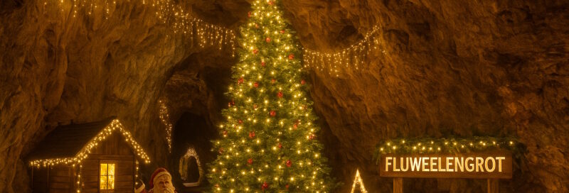Weihnachtliche Fluweelengrot in Valkenburg