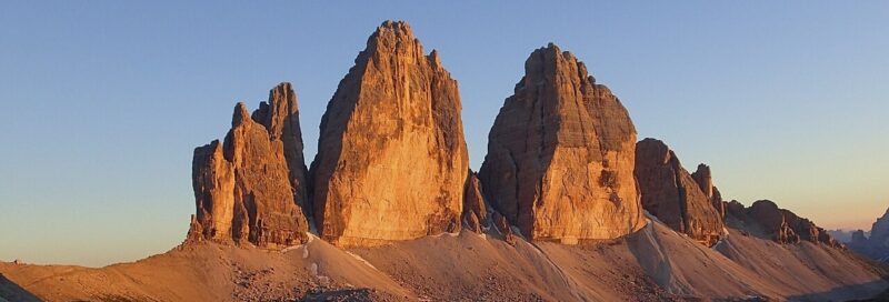 Drei Zinnen in den Dolomiten